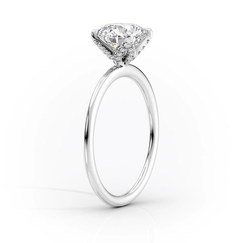2.5 CT Marquise Cut Moissanite 4 Prong Solitaire Engagement Ring