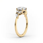Load image into Gallery viewer, 3 CT Marquise Lab Grown Diamond Unique Leaf Engagement Ring