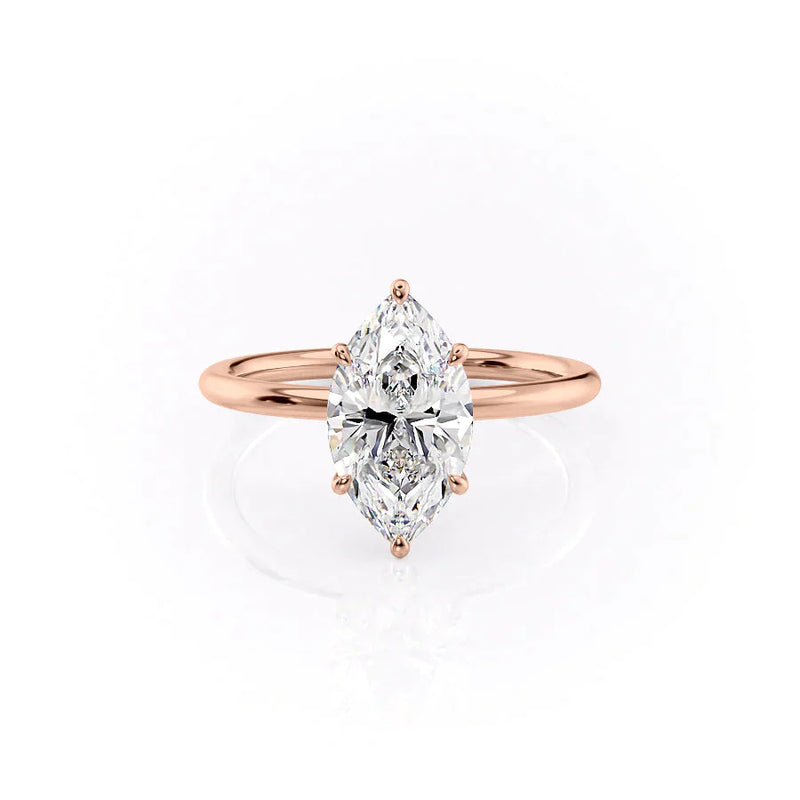 2 CT Marquise Cut Solitaire Ring Moissanite Engagement Ring