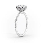 Load image into Gallery viewer, Unique 2 CT Marquise Lab Grown Pave Engagement Ring