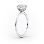 Load image into Gallery viewer, Six Prong Marquise Cut Moissanite Solitaire Engagement Ring