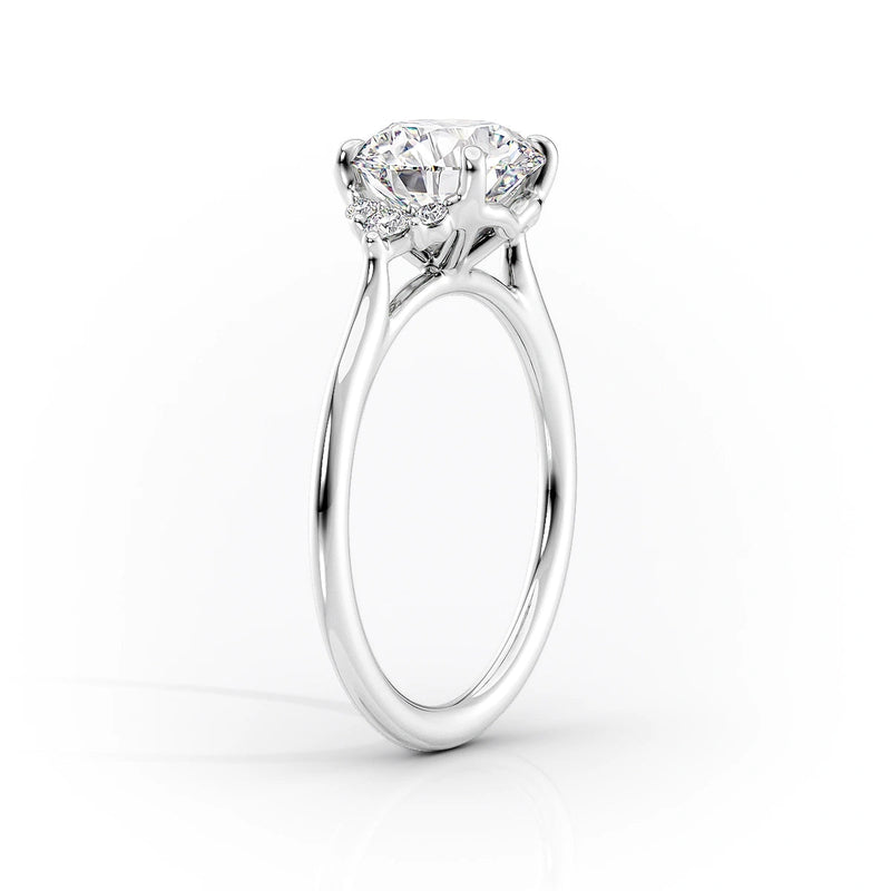 1.00 CT Marquise Cut Moissanite Engagement Ring For Woman