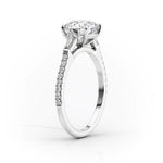 Load image into Gallery viewer, 2 CT Marquise Lab Grown Three Stone Pave Engagement Ring