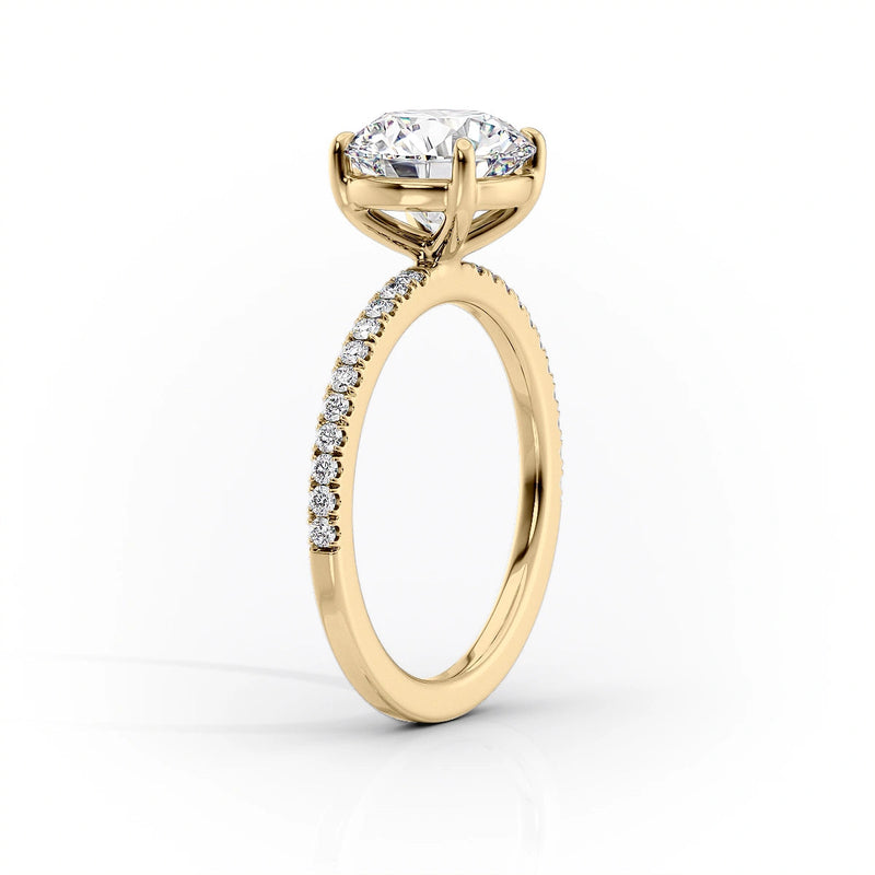 2 CT Marquise Cut Moissanite Pave Setting Engagement Ring