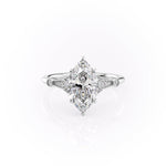 Load image into Gallery viewer, 3 CT Marquise Lab Grown Diamond Unique Engagement Ring