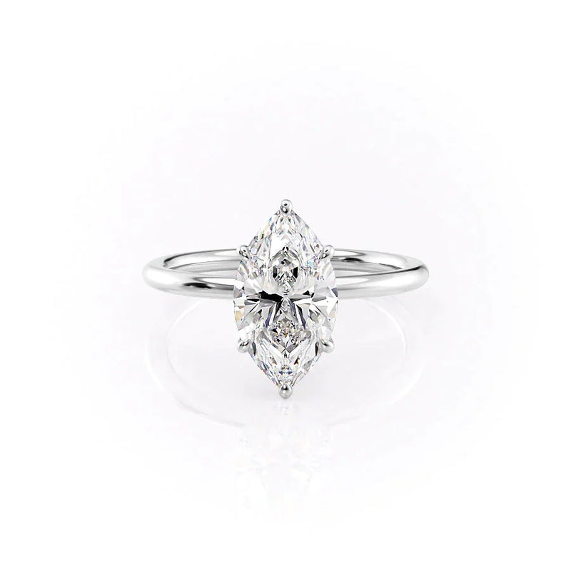2 CT Marquise Cut Solitaire Ring Moissanite Engagement Ring