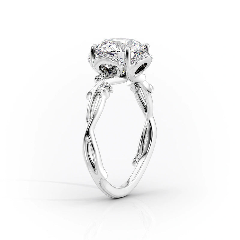 2 CT Marquise Cut Moissanite Spilt Band Engagement Ring