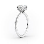 Load image into Gallery viewer, 3 CT Marquise Lab Grown 6 Prong Pave Engagement Ring