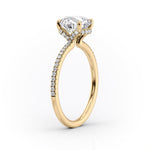 Load image into Gallery viewer, 3 CT Marquise Lab Grown 6 Prong Pave Engagement Ring