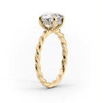 Load image into Gallery viewer, 3 CT Marquise Cut Moissanite Twisted Engagement Ring For Her