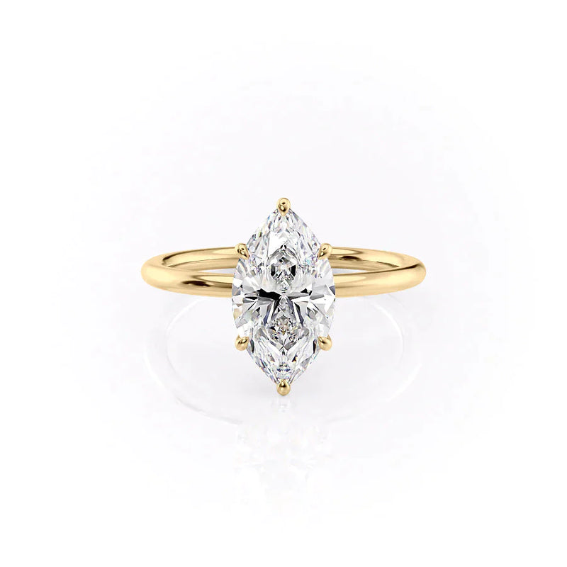 2 CT Marquise Cut Solitaire Ring Moissanite Engagement Ring