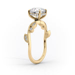 Load image into Gallery viewer, 2 CT Marquise Lab Grown Leaf Style Engagement Ring