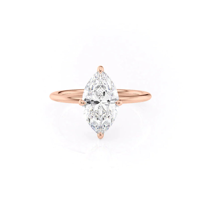 1.25 CT Marquise Moissanite solitaire Engagement Ring