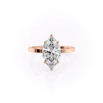 Load image into Gallery viewer, 2 CT Stunning Marquise Moissanite Engagement Ring