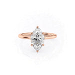 Load image into Gallery viewer, 1 CT Marquise Moissanite Solitaire Ring