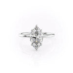 Load image into Gallery viewer, 2.50 CT Marquise Cut Solitaire Moissanite Engagement Ring
