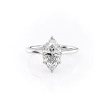 Load image into Gallery viewer, 1 CT Marquise Moissanite Solitaire Ring