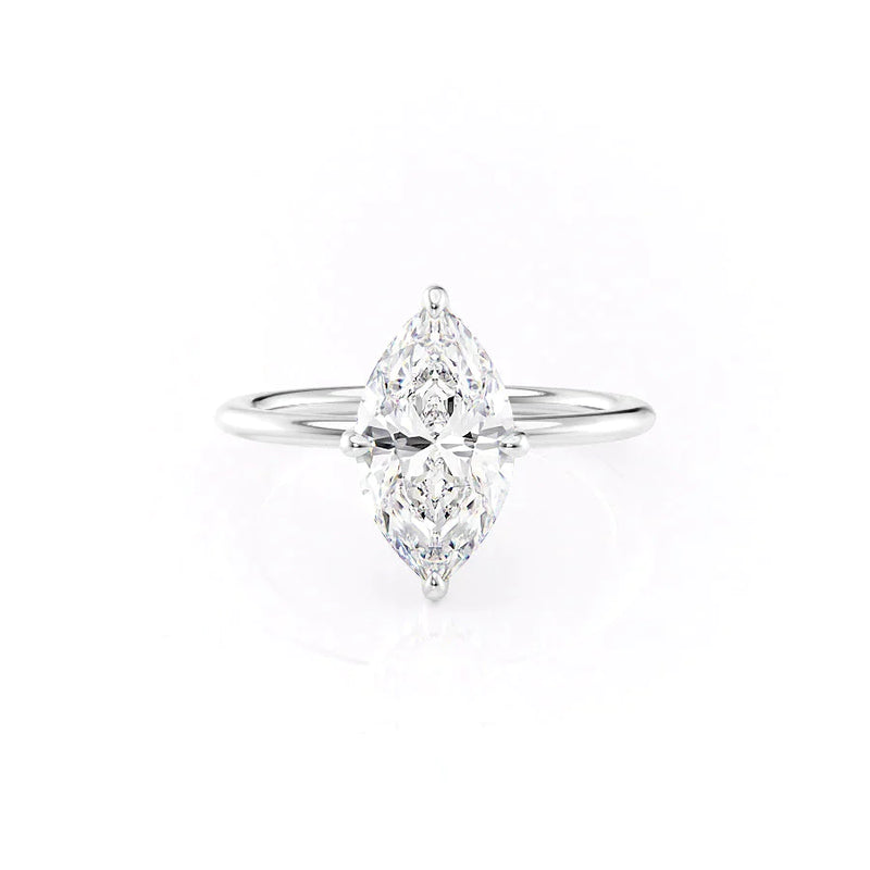 1.25 CT Marquise Moissanite solitaire Engagement Ring