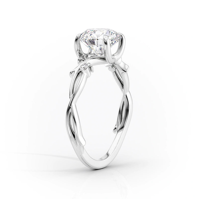 1.50 CT Marquise Cut Wing Styles Moissanite Engagement Ring