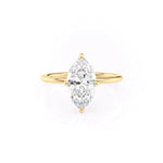 Load image into Gallery viewer, 1.25 CT Marquise Moissanite solitaire Engagement Ring