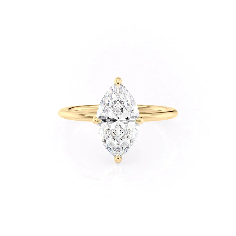 1.25 CT Marquise Moissanite solitaire Engagement Ring