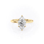 Load image into Gallery viewer, 1 CT Marquise Moissanite Solitaire Ring