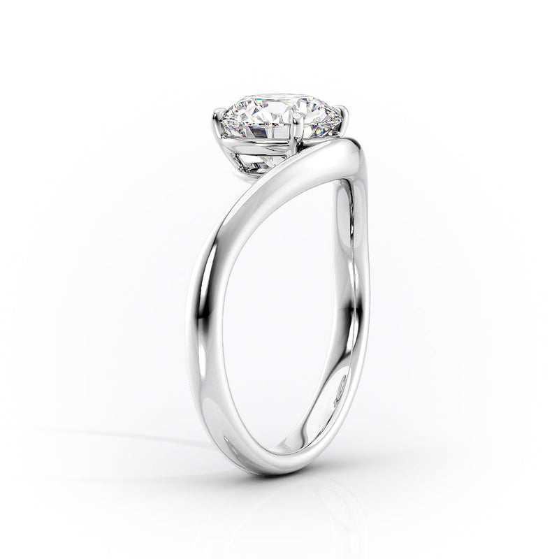 1.00 CT Marquise Cut  Moissanite Solitaire Engagement Ring For Her