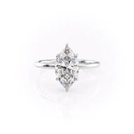 Load image into Gallery viewer, 1.50 CT Marquise Cut Solitaire Moissanite Engagement Ring For Her