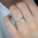Load image into Gallery viewer, 2 CT Marquise Moissanite 6 Prong Engagement Ring For Her
