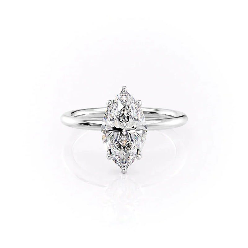 2 CT Marquise Moissanite 6 Prong Engagement Ring For Her