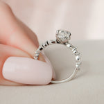 Load image into Gallery viewer, 3 CT Oval Cut Moissanite Hidden Halo Diamond Engagement Ring