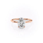 Load image into Gallery viewer, 2 CT Oval Cut Moissanite Solitaire Diamond Ring