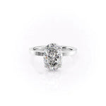 Load image into Gallery viewer, 2.5 CT Oval Cut Solitaire Moissanite Diamond Ring
