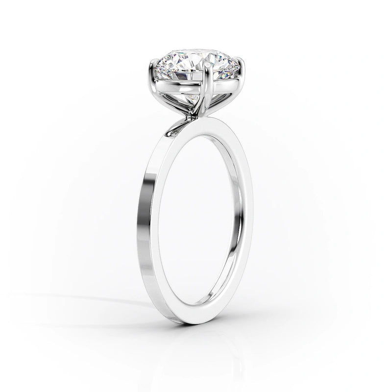 2.5 CT Oval Cut Solitaire Moissanite Diamond Ring