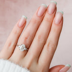 Load image into Gallery viewer, 2.50 CT Oval Cut Three Stone Moissanite Diamond Engagement Ring