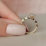 Load image into Gallery viewer, 2.50CT Oval Cut Solitaire Moissanite Engagement Ring