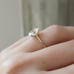 Load image into Gallery viewer, 2 CT Oval Cut Moissanite Solitaire Diamond Ring