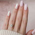 Load image into Gallery viewer, 2.50CT Oval Cut Solitaire Moissanite Engagement Ring