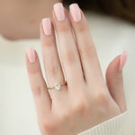 Load image into Gallery viewer, 2.5 CT Oval Cut Moissanite Solitaire Diamond Ring