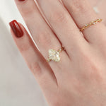 Load and play video in Gallery viewer, 2 CT Marquise Cut Moissanite Spilt Band Engagement Ring