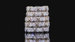 Load and play video in Gallery viewer, Lab Grown Diamond Set X Ring Eternity Band Sixteen Stone Two Tone Full Eternity Wedding Band