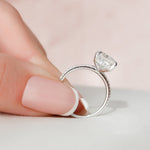 Load image into Gallery viewer, 4.50СT Radiant Cut Moissanite Diamond Hidden Halo Engagement Ring