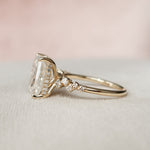 Load image into Gallery viewer, 3.50 CT Radiant Cut Moissanite Unique Engagement Ring