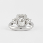 Load image into Gallery viewer, 2.50 CT Radiant Cut Trapezoid Moissanite 3 Stone Engagement Ring