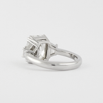 Load image into Gallery viewer, 2.50 CT Radiant Cut Trapezoid Moissanite 3 Stone Engagement Ring