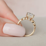 Load image into Gallery viewer, 3.50 CT Radiant Cut Moissanite Unique Engagement Ring