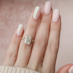 Load image into Gallery viewer, 3.50 CT Radiant Cut Moissanite Unique Engagement Ring