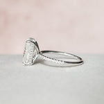 Load image into Gallery viewer, 4.50СT Radiant Cut Moissanite Diamond Hidden Halo Engagement Ring