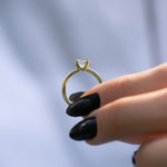 Load image into Gallery viewer, 2.5 CT Round Cut Moissanite Diamond Solitaire Engagement Ring