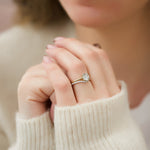 Load image into Gallery viewer, 2 CT Round Cut Classic Solitaire Hidden Halo Moissanite Diamond Ring